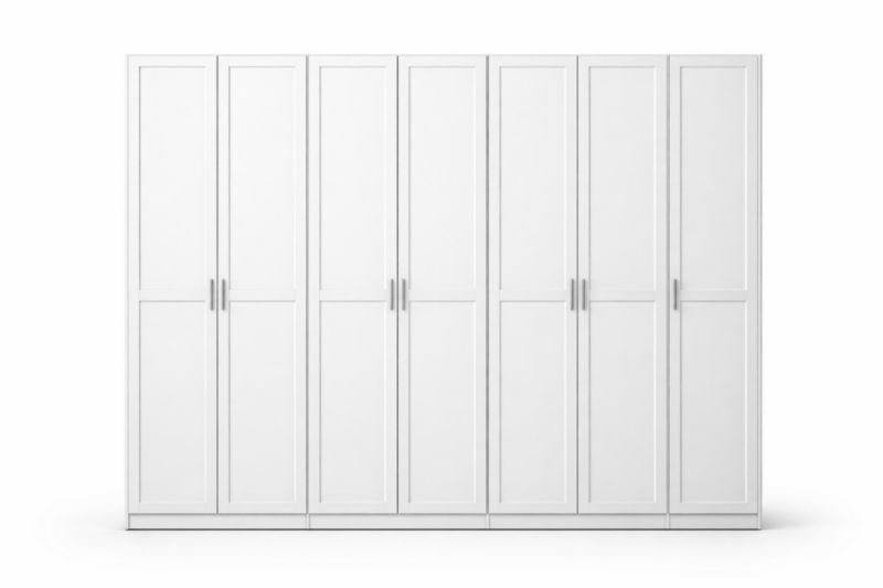 Armoire en bois avec portes battantes 400x60x240 cm