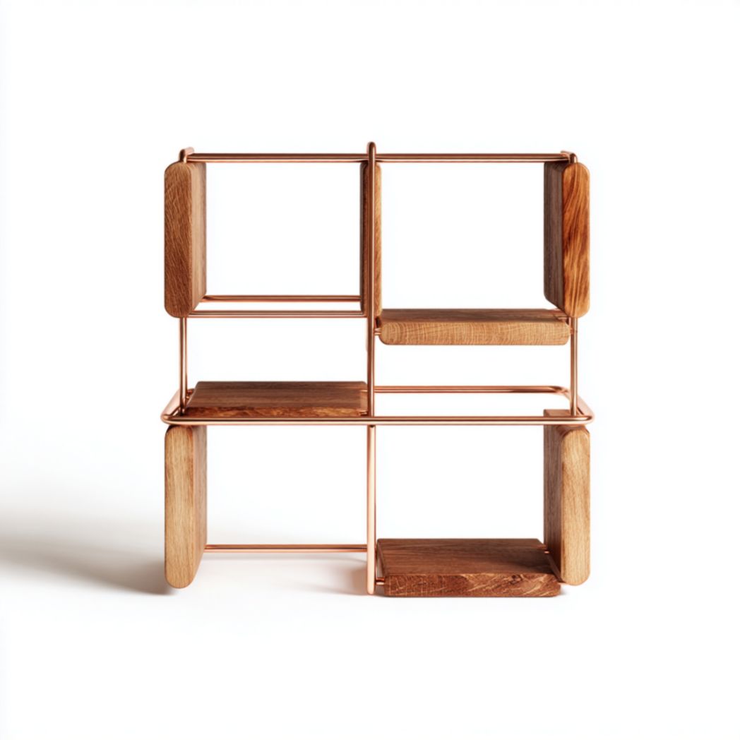 Étagère en métal et bois-Oliverfurnitureft