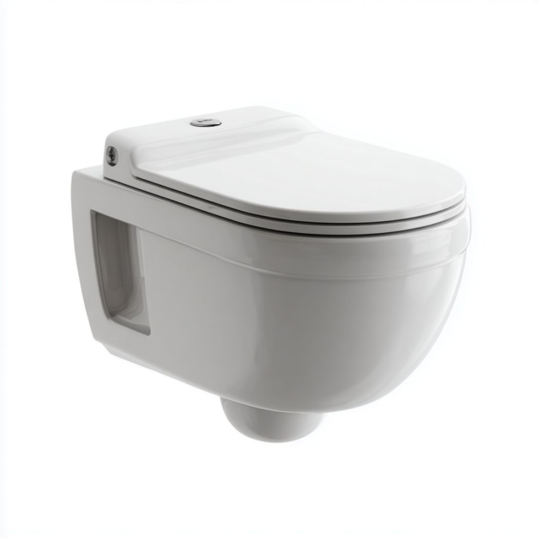 WC suspendu, design blanc-Fenixspecialft