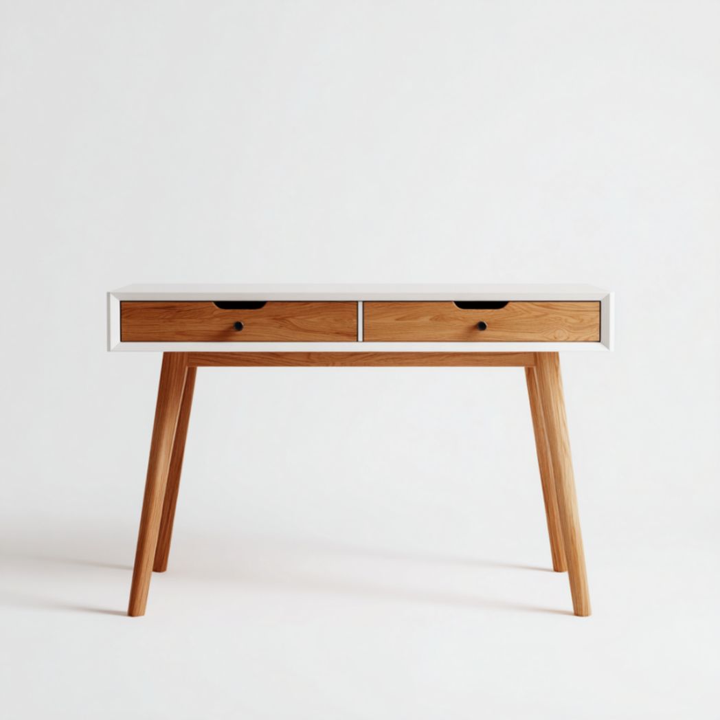 Bureau en bois avec tiroirs-Woodworkft