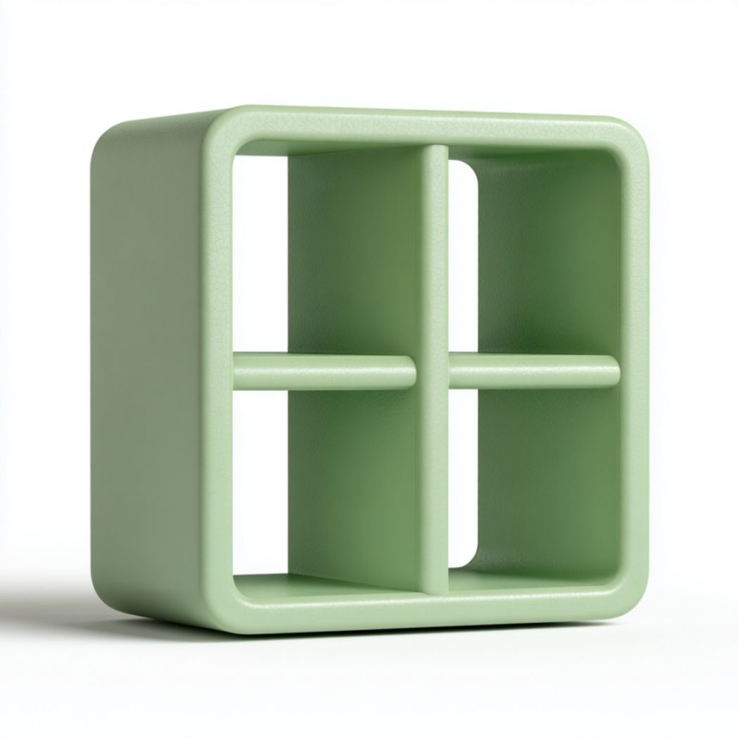 Étagère en plastique, couleur verte-Woodworkft