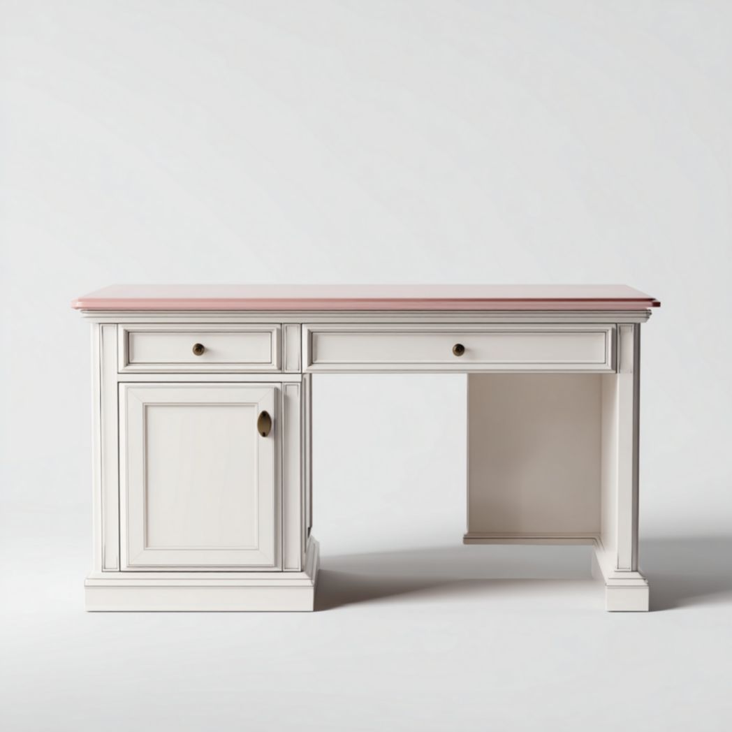 Bureau en bois avec tiroirs et porte-Artfurniturepn