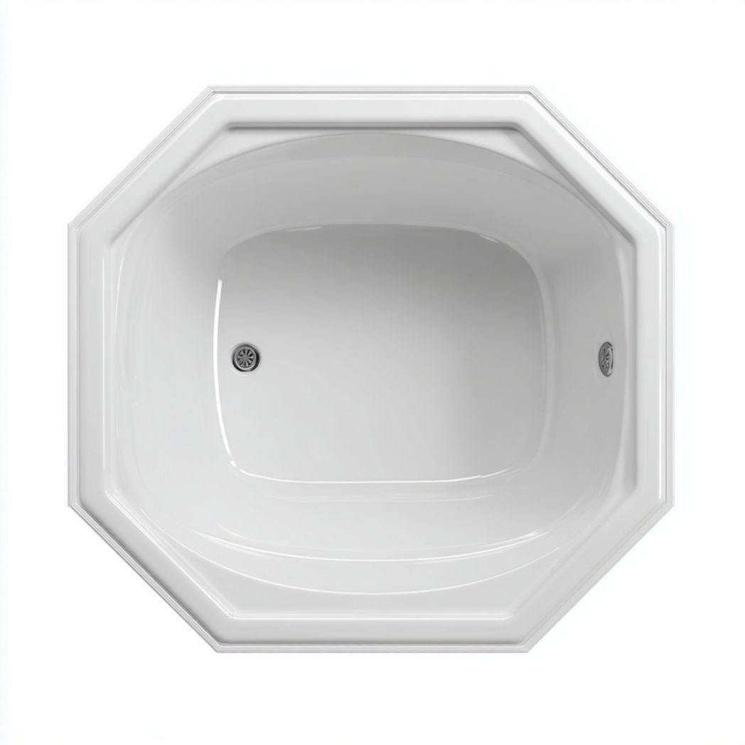 Baignoire d'angle, design blanc-Thesandmanft
