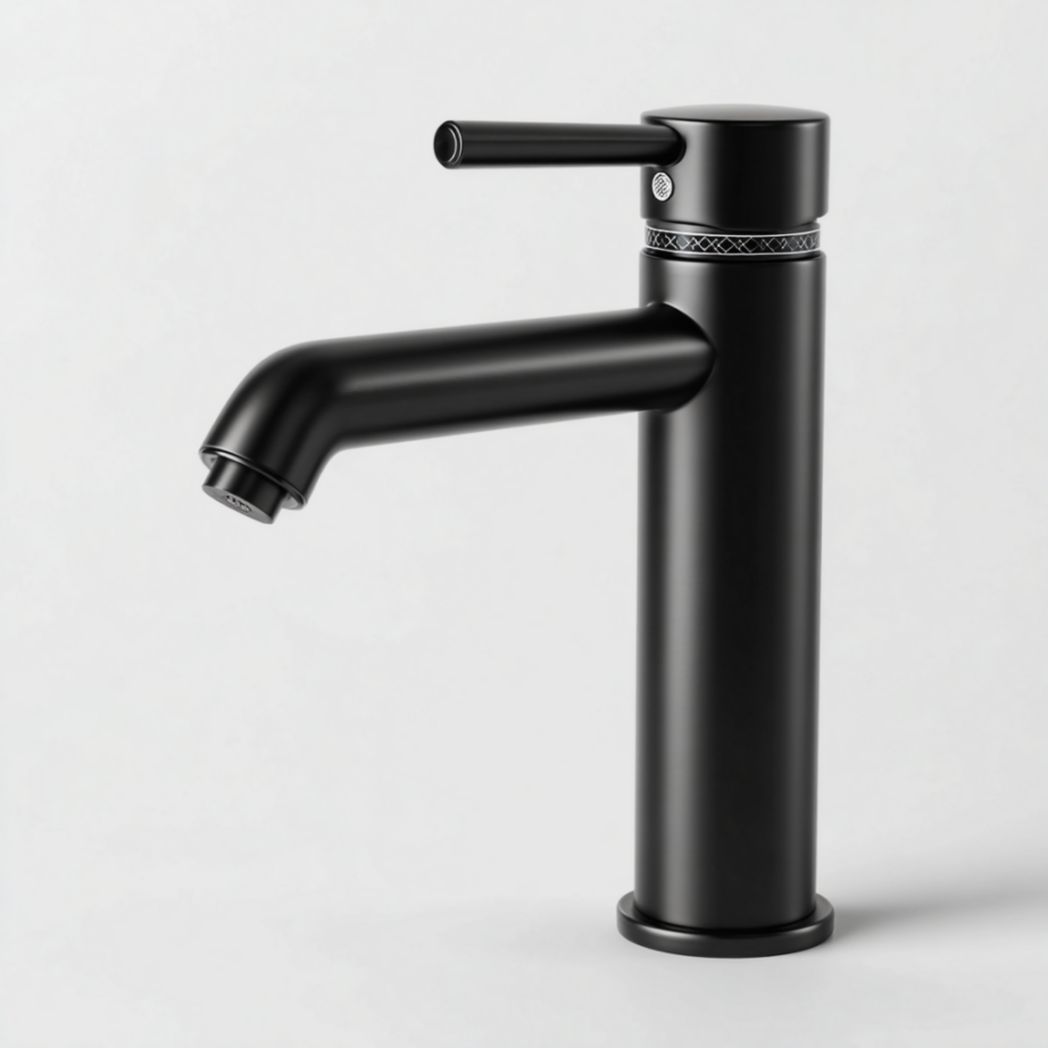 Robinet en acier inoxydable noir-Thesandmanft