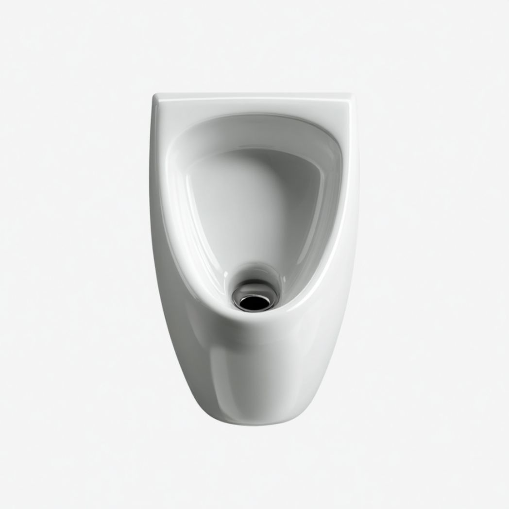 Urinoir mural en céramique, forme compact, avec sortie d'eau-Darranfurniture