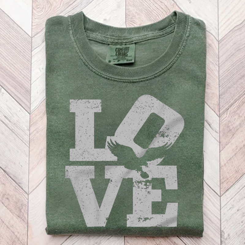 Comfort Colors Eagles Football T-shirt