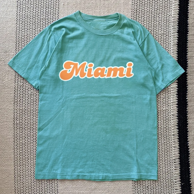 Vintage Style Miami Football  T-shirt
