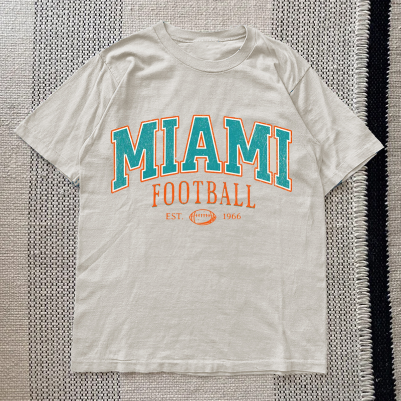 Vintage Style Miami Football T-shirt