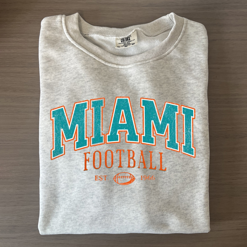 Comfort Colors Miami Football Sweatshirt