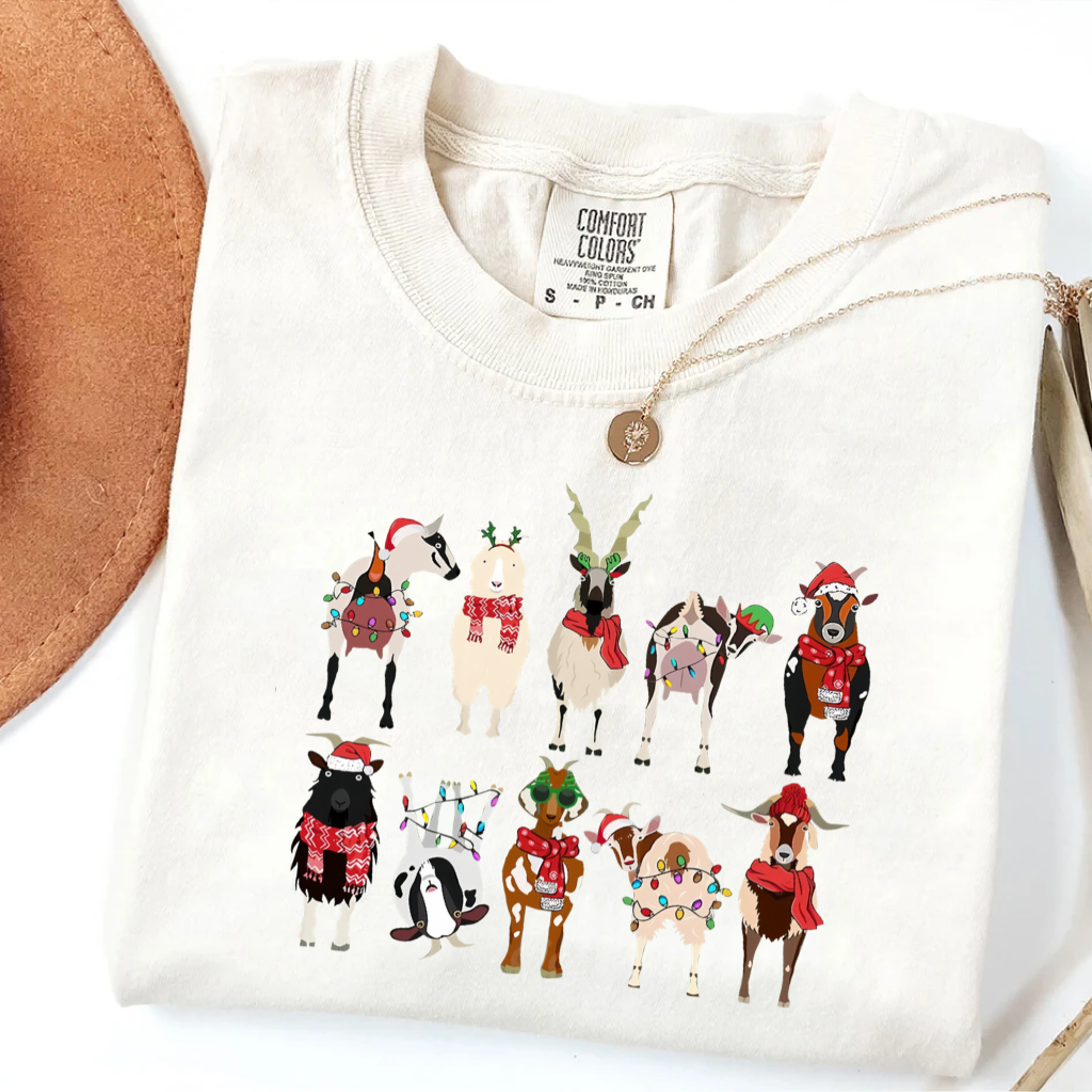 Cute Christmas Cow T-shirt