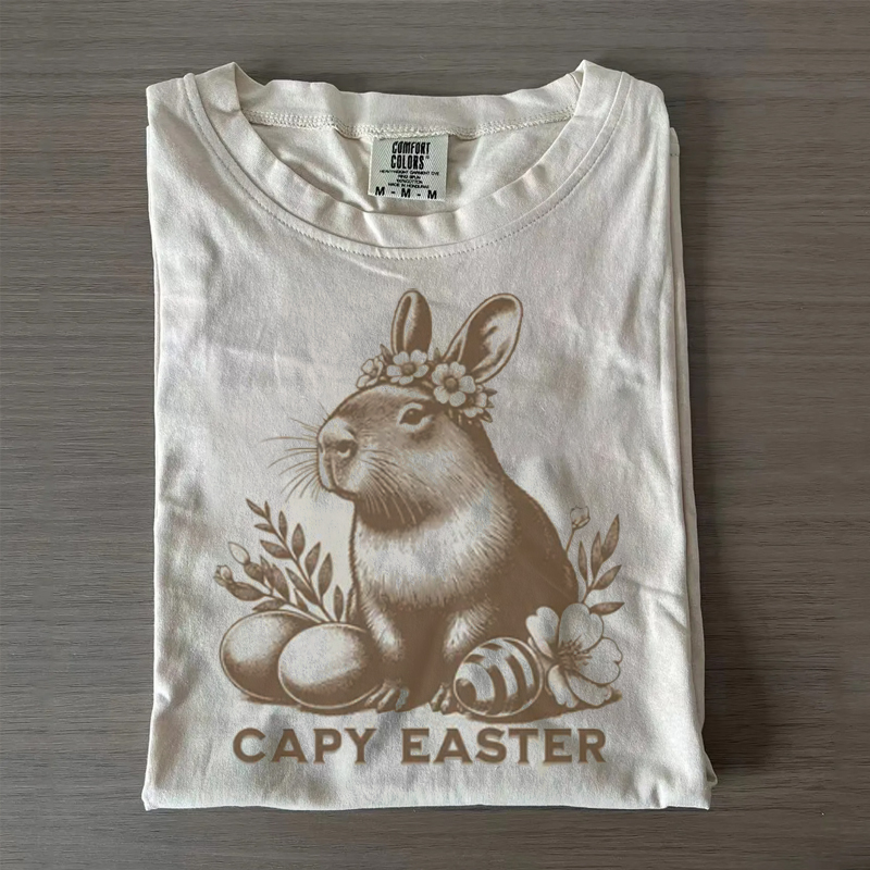 Vintage Funny Bunny Easter T-shirt