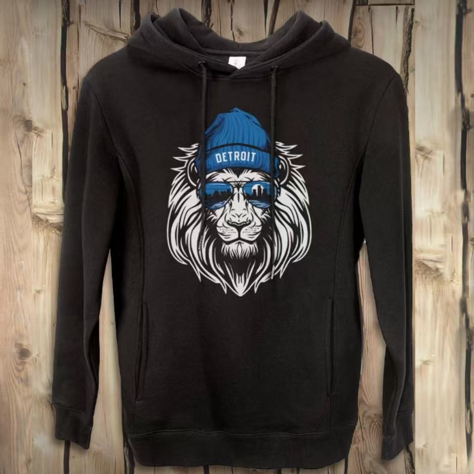 Vintage Style Detroit Football Hoodie