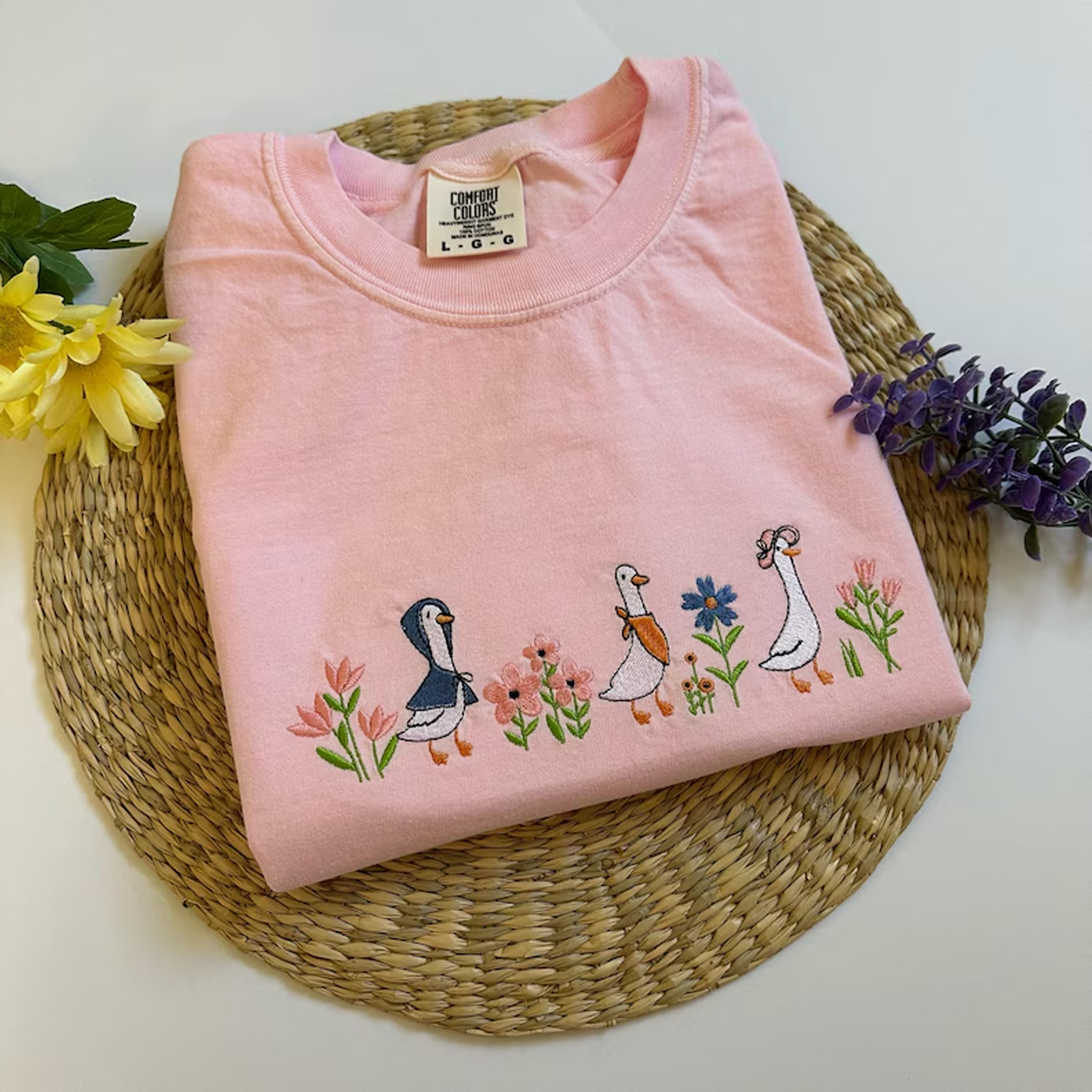 Silly Goose Embroidered T-shirt