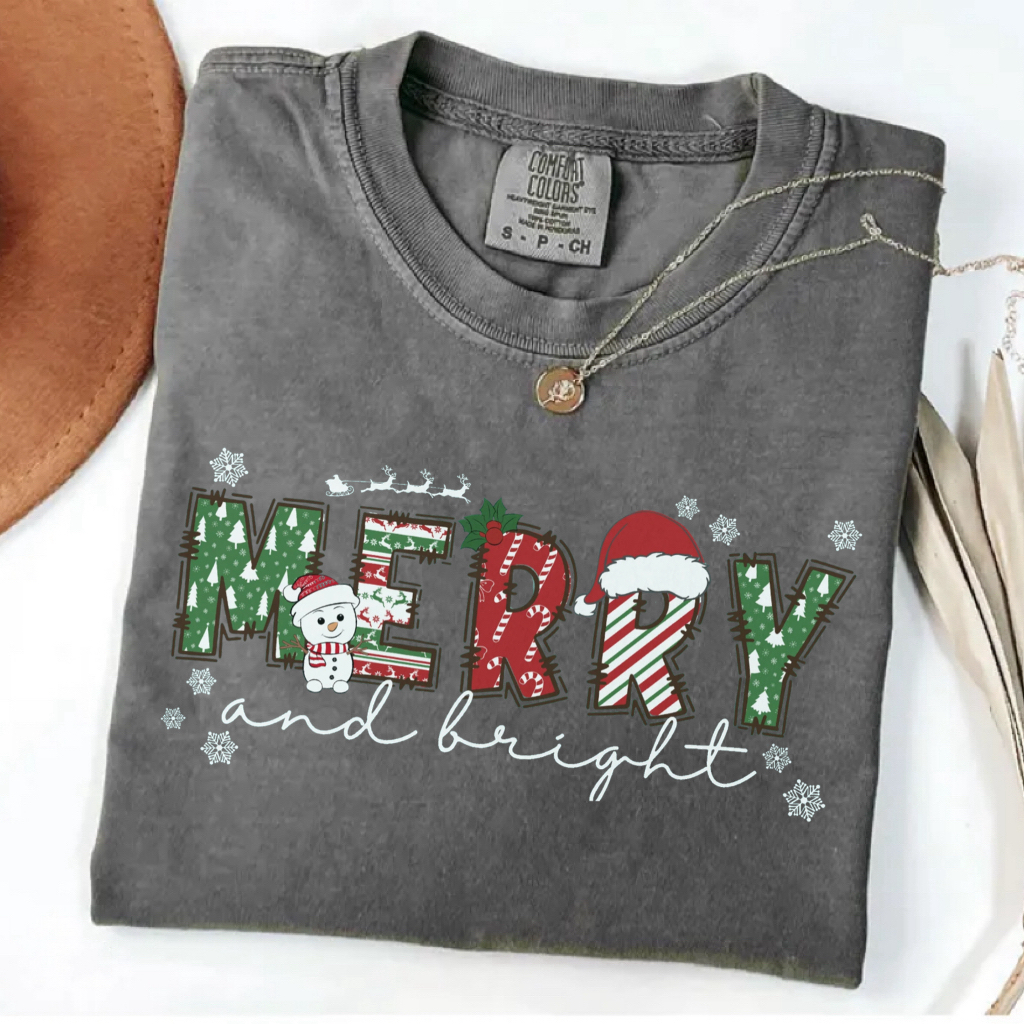Comfort Colors Family Christmas T-shirt