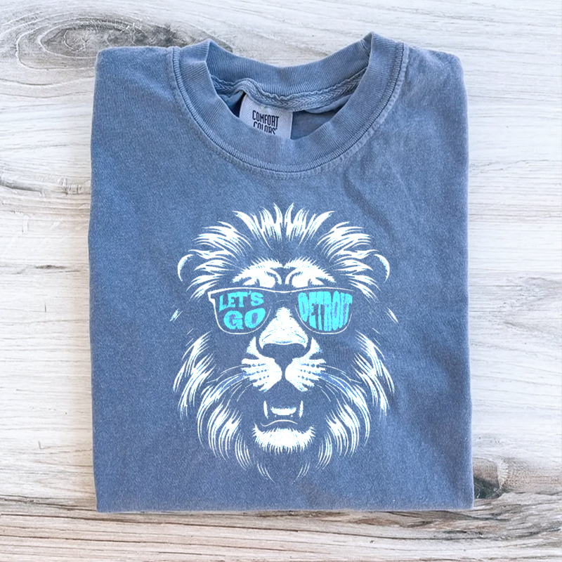 Comfort Colors Detroit Football T-shirt