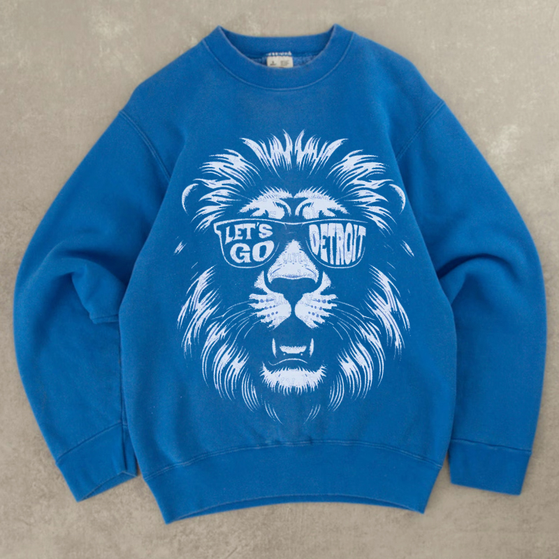 Comfort Colors Detroit Football Unisex Sweatshirt