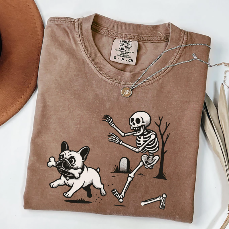 Comfort Colors Halloween French Bulldog T-shirt
