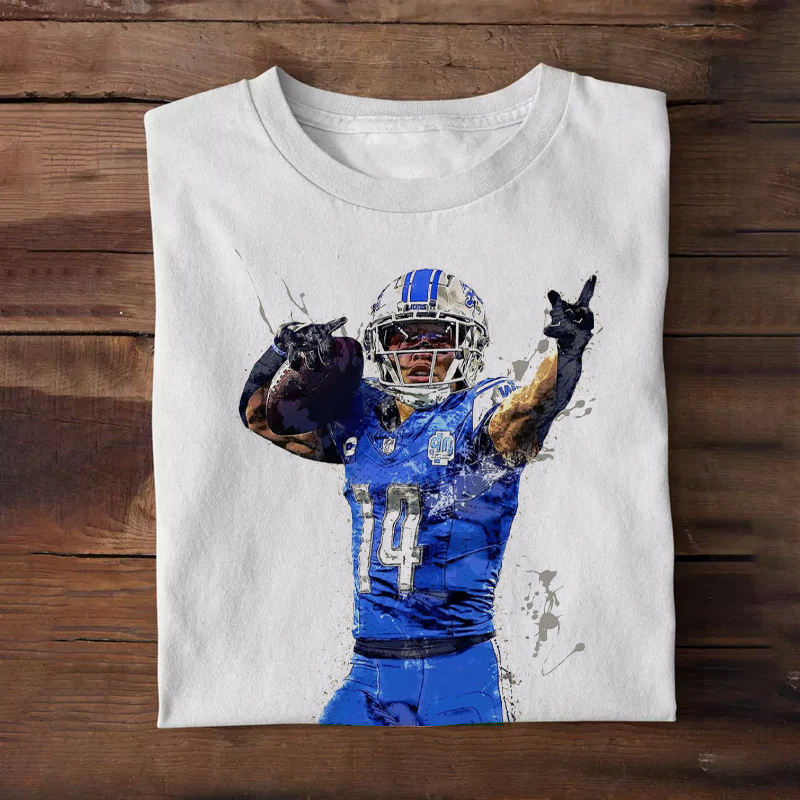 Detroit Football Amon-Ra T-Shirt