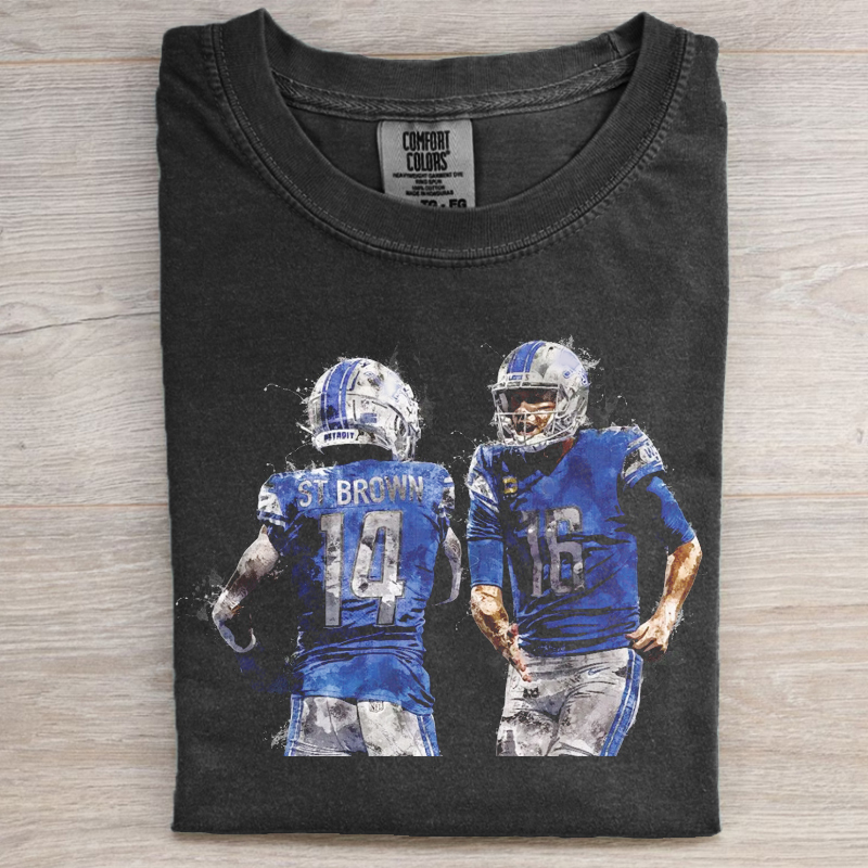 Detroit Football Jared& Amon T-Shirt/Sweatshirt