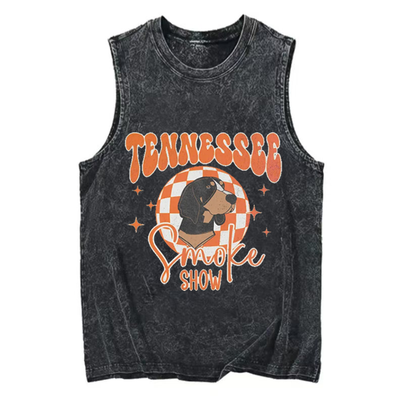 Retro Tennessee Football Checkerboard T-shirt