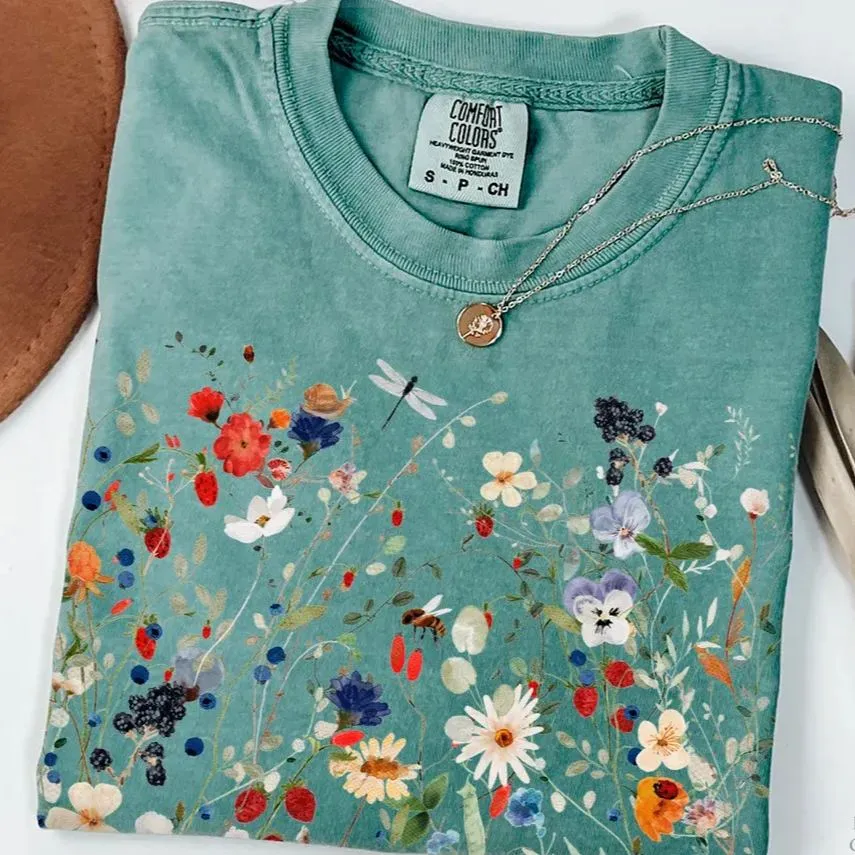 Comfort Colors Boho Cottagecore T-shirt