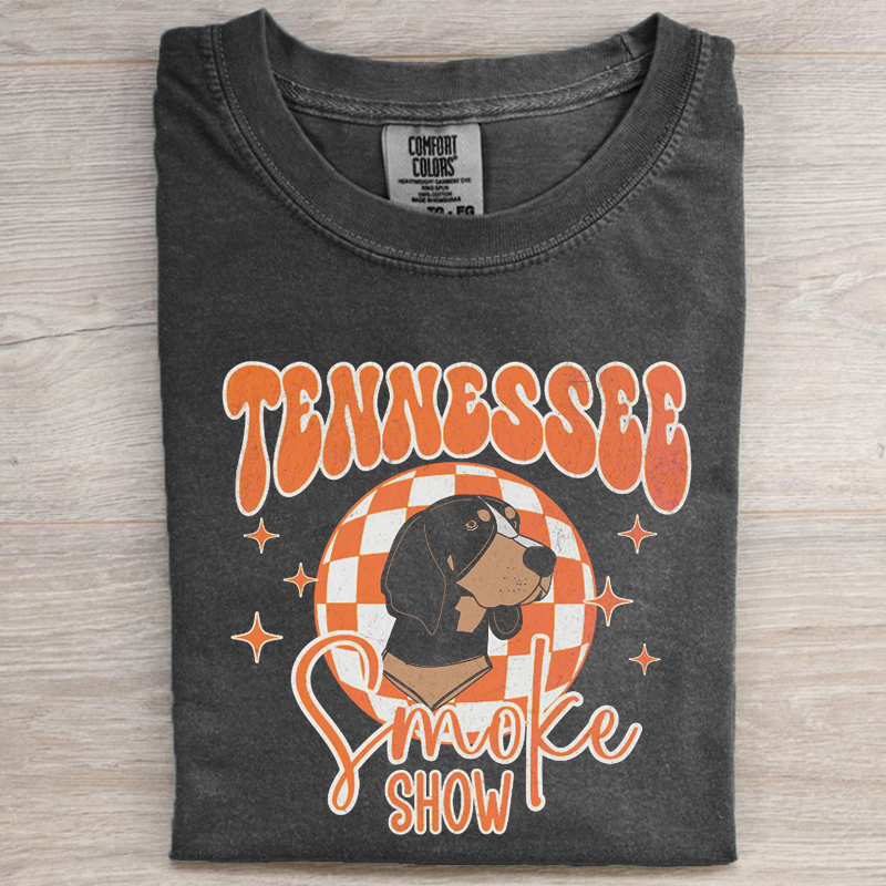 Retro Tennessee Football Checkerboard T-shirt
