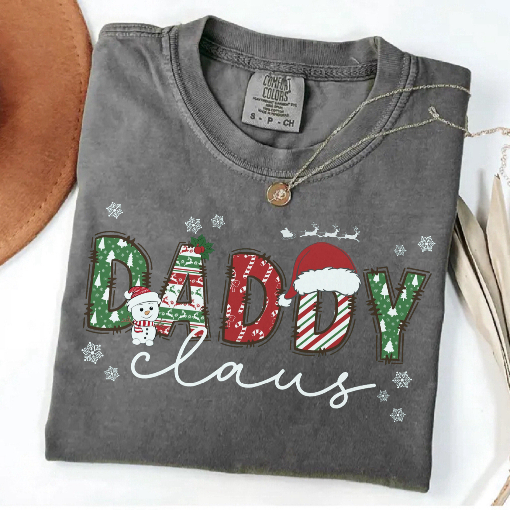 Comfort Colors Family Christmas T-shirt