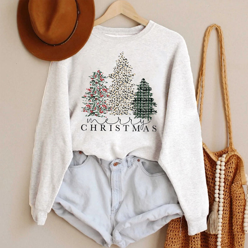 Merry Christmas Sweatshirt-Lulueye