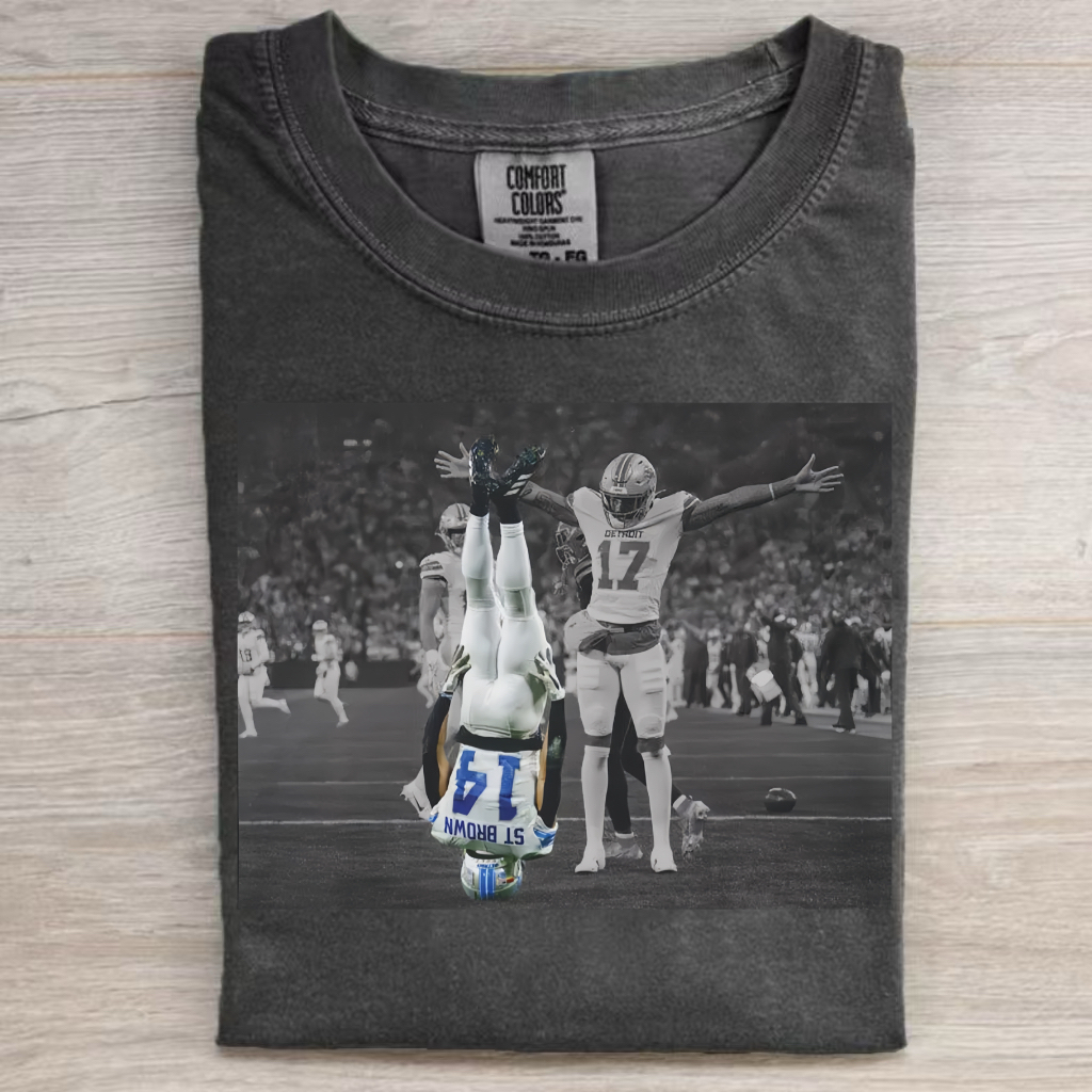 Retro Style Detroit Football T-shirt/Sweatshirt