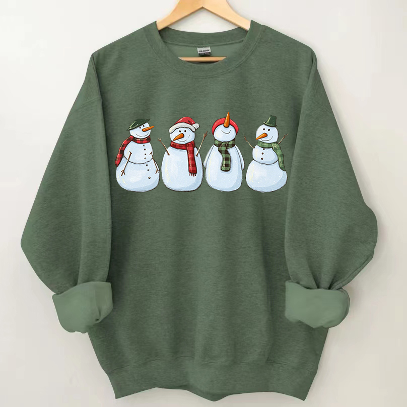 Snowman Christmas Sweatshirt-Lulueye