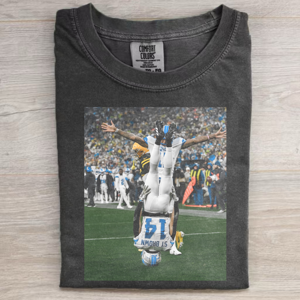 Retro Style Detroit Football T-Shirt/Sweatshirt