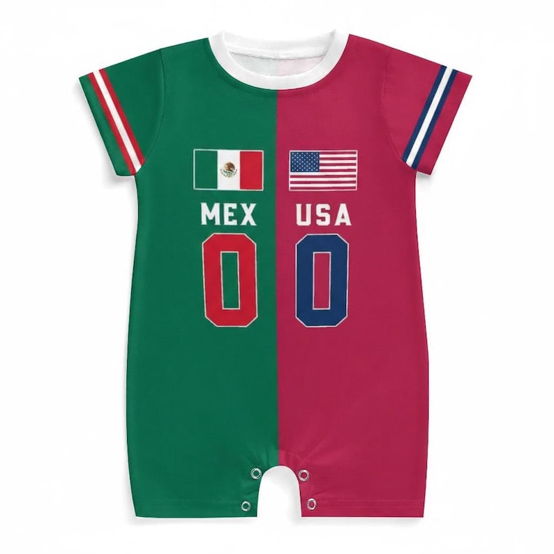 Custom 2026 World Soccer Two Soccer Team Baby Bodysuit, House Divided Soccer Toddler & Youth Shirt, House Divided Kid's Shirt, Split Team