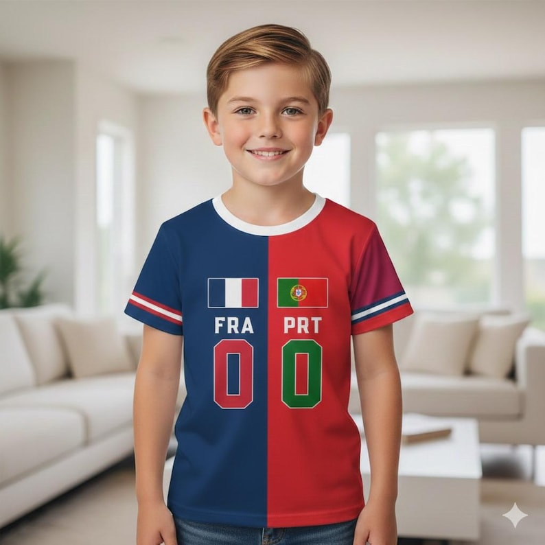 Custom 2026 World Soccer Two Soccer Team Baby Bodysuit, House Divided Soccer Toddler & Youth Shirt, House Divided Kid's Shirt, Split Team