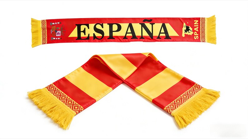World Cup 2026  Soccer Scarf Double Sided Knit National Team Sports Fan Supporter Scarf