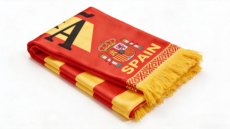 World Cup 2026  Soccer Scarf Double Sided Knit National Team Sports Fan Supporter Scarf
