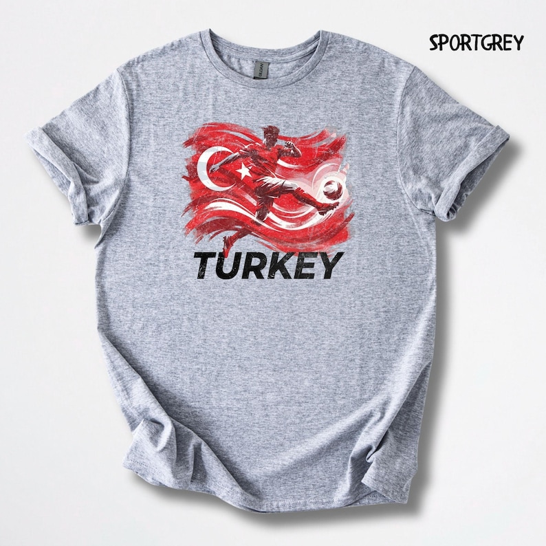 Turkey Soccer T-shirt, Turkish Flag Football Merch, World Cup Fan Gift, Retro Sports Top