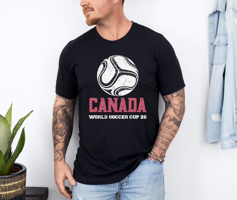 Soccer 2026 Shirt, Football Fan Tee, Canada Brazil Mexico T-shirts, Soccer Lover Gift