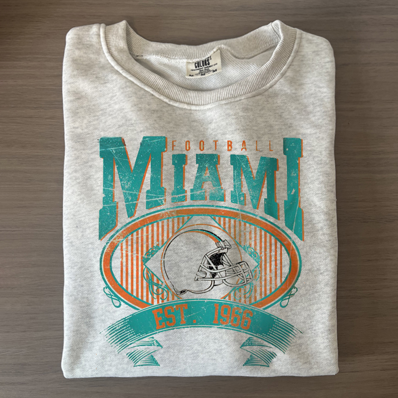 Comfort Colors Miami Football Sweatshirt