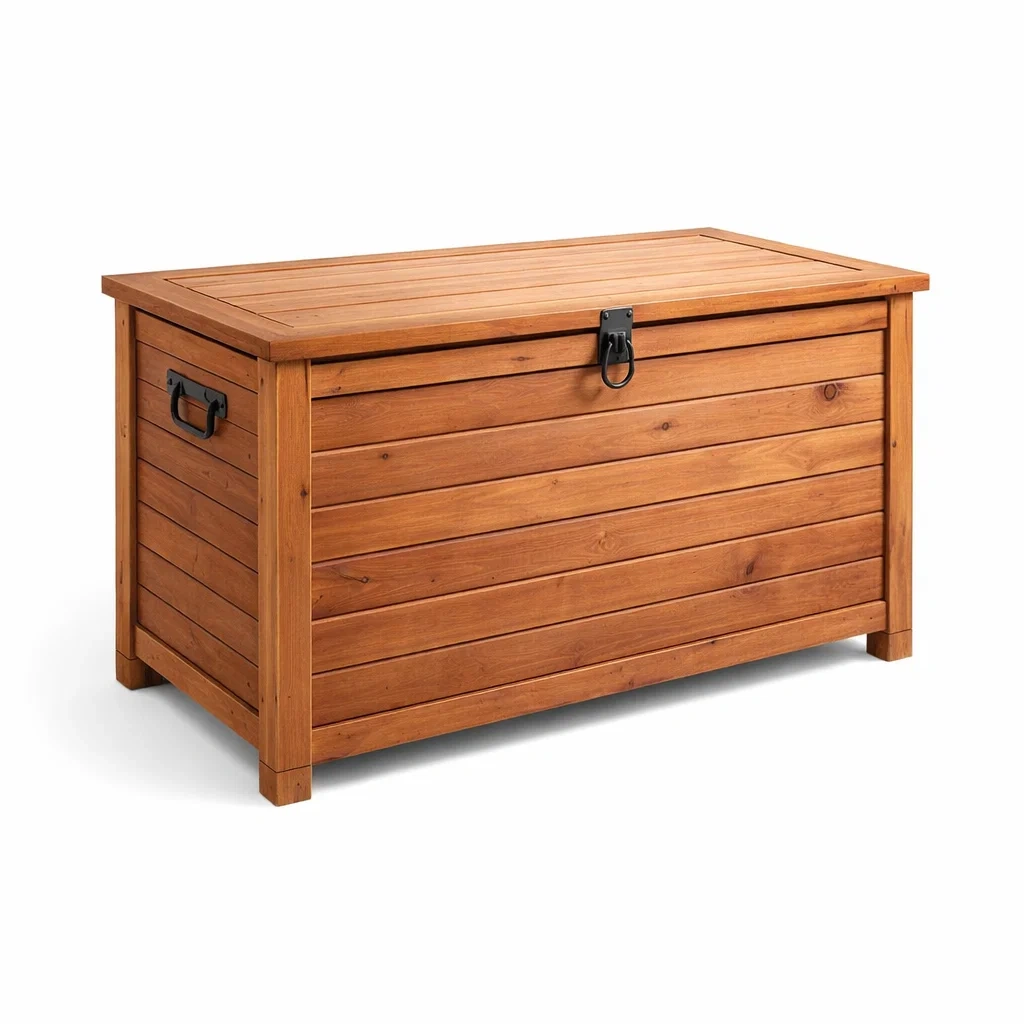 Contenitore in Legno di Acacia 117x45x56 cm-COZYSERENITYHOME