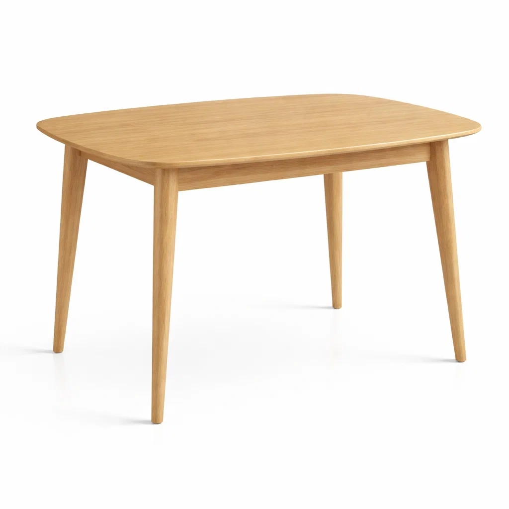 Tavolo da pranzo in legno di rovere 120x80x75 cm-PURENOOKVIBES