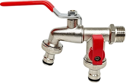 🔥Last Day 50% OFF🔥Universal Stainless Steel Double Outlet Garden Water Faucet