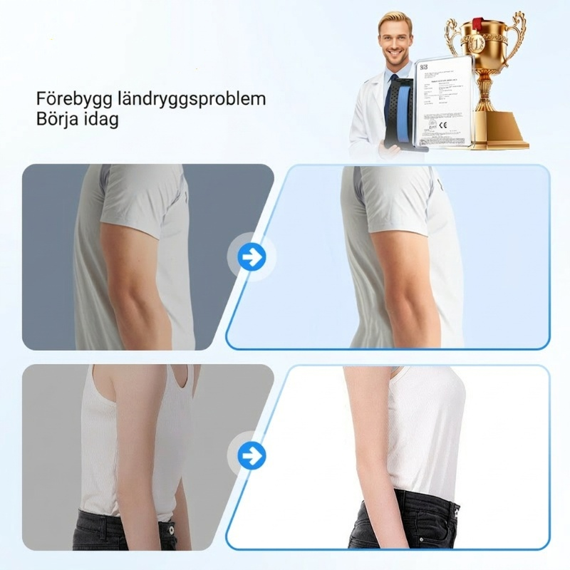 Magnetisk Terapi Akupunktur Massage Ryggsträckare