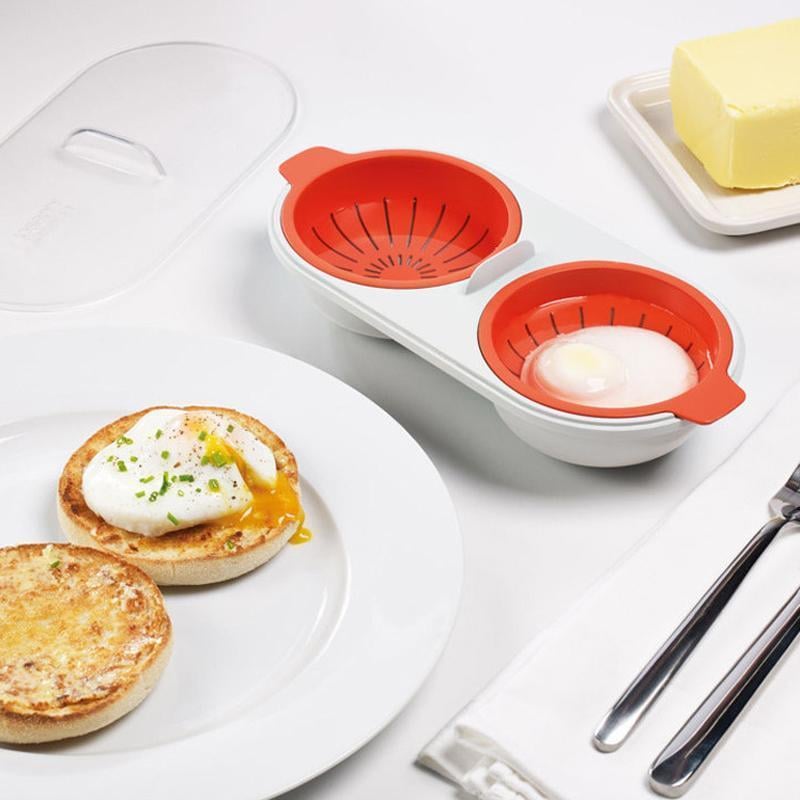 🍳Bärbar äggkokare för mikrovågsugn