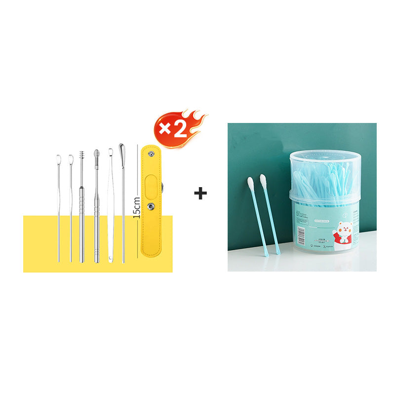 📢50% zeitlich begrenzter Rabatt📢Tragbares Edelstahl-Ohrlöpfel 6-Stück-Set - Spiral-Ohrwerkzeug✨