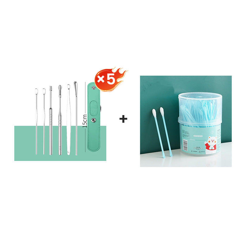 📢50% zeitlich begrenzter Rabatt📢Tragbares Edelstahl-Ohrlöpfel 6-Stück-Set - Spiral-Ohrwerkzeug✨