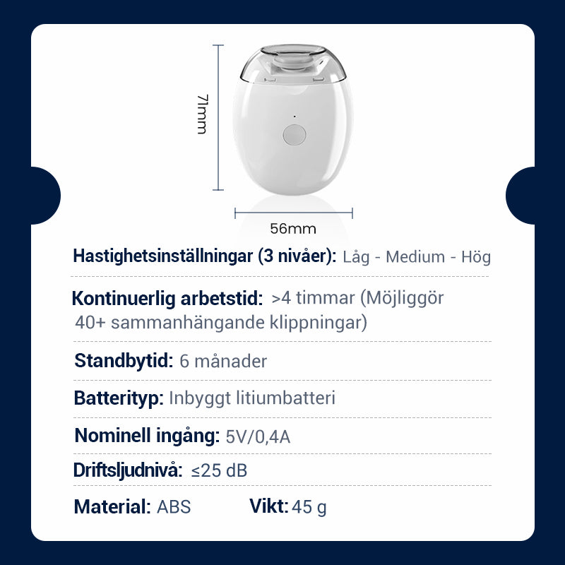 💅Universell Automatisk Nagelfil för Vuxna och Barn
