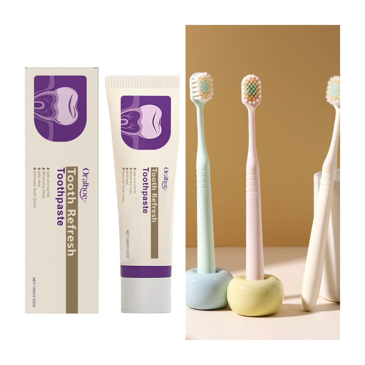 😁🦷KreainI Nature Oral Care Toothpaste, Fresh Breath, Prevent Tooth Loss, Natural Ingredients, Gentle Care