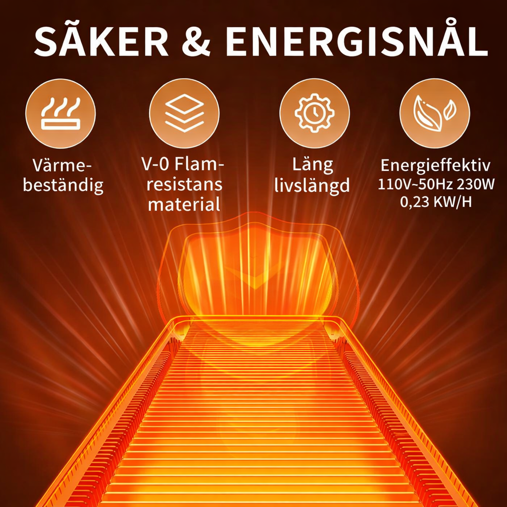 Elektrisk värmebricka (L 32"x12"), matvärmare för fester med termostat och full ytvärme, härdad glasvärmematta för mat, temperaturjusterbar guldhandtag matvärmematta