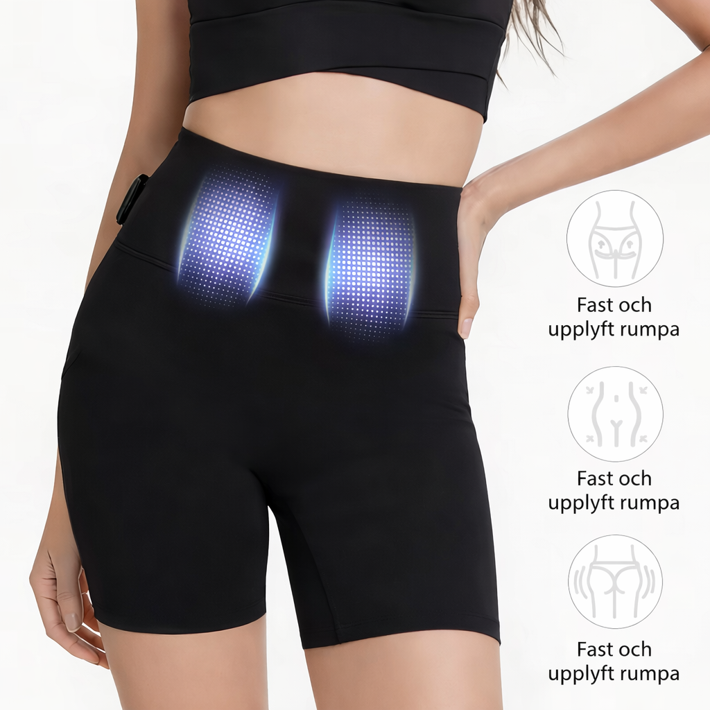 EMS Toning Shorts 6 Modes 30 Levels Yoga Pants Butt Lifter Pelvic Floor Trainer for Slimming Thighs & Hips Massage Body Shaping