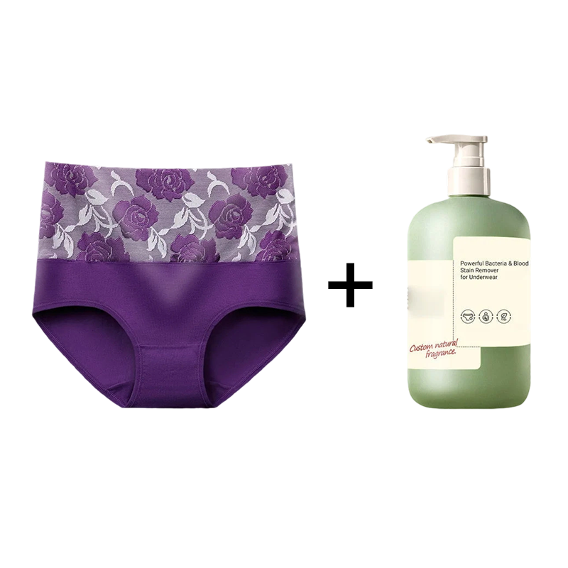 （KÖP 1 FÅ 6）Läckagesäker trosa med hög midja och magkontroll